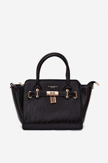 Borsa di tipo in ecopelle nera Odelia
