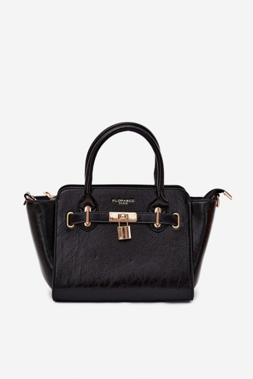Borsa di tipo in ecopelle nera Odelia