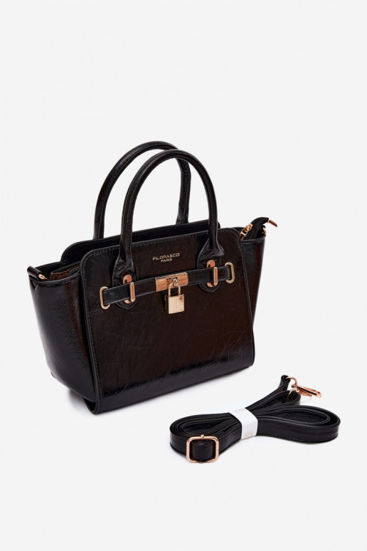 Borsa di tipo in ecopelle nera Odelia