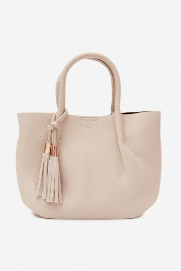 Borsa in ecopelle color sabbia chiara Fleece