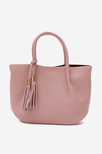 Borsa in ecopelle rosa Fleece