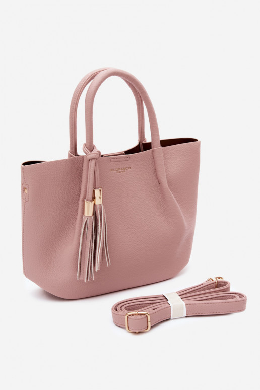 Borsa in ecopelle rosa Fleece
