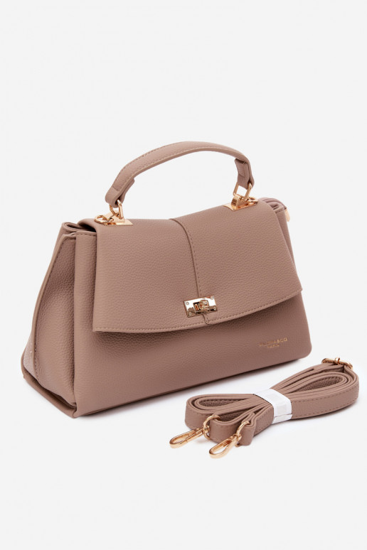 Borsa da donna in ecopelle avorio Sybella