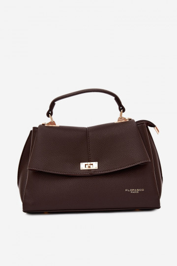 Borsa da donna in ecopelle cioccolato Sybella