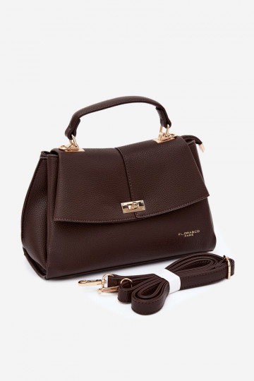 Borsa da donna in ecopelle cioccolato Sybella 2
