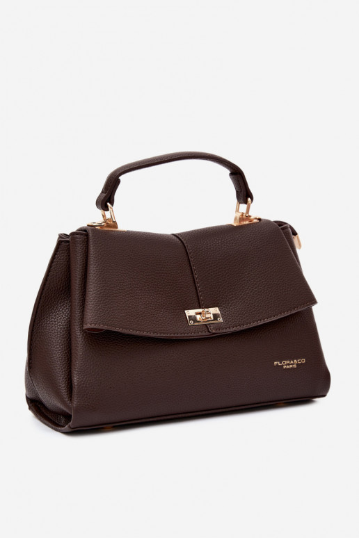 Borsa da donna in ecopelle cioccolato Sybella