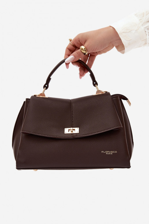Borsa da donna in ecopelle cioccolato Sybella