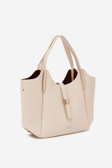 Borsa in ecopelle sabbia chiara Toffee 2