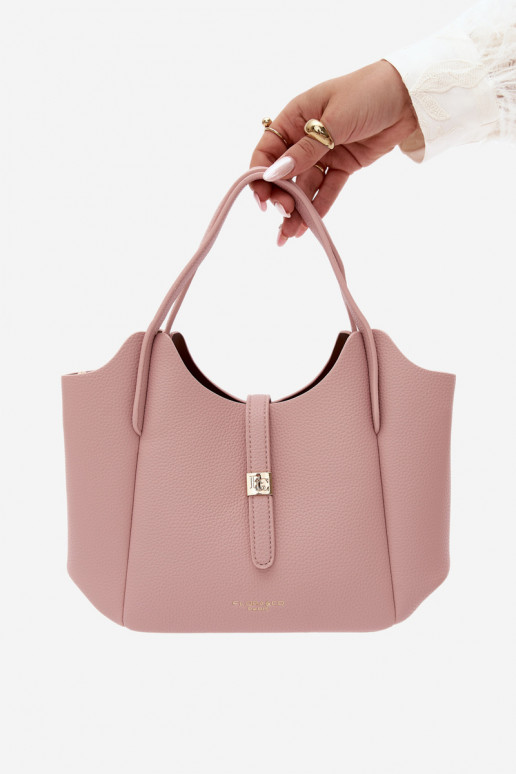 Borsa in ecopelle rosa Toffee