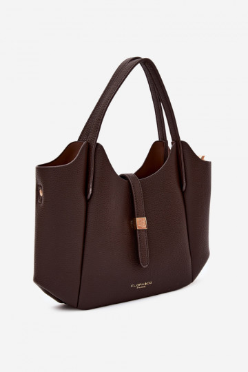 Borsa in ecopelle cioccolato Toffee 2