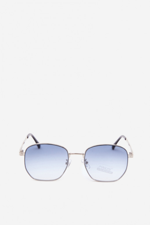 Occhiali da sole con montatura sottile UV 400 in colore blu