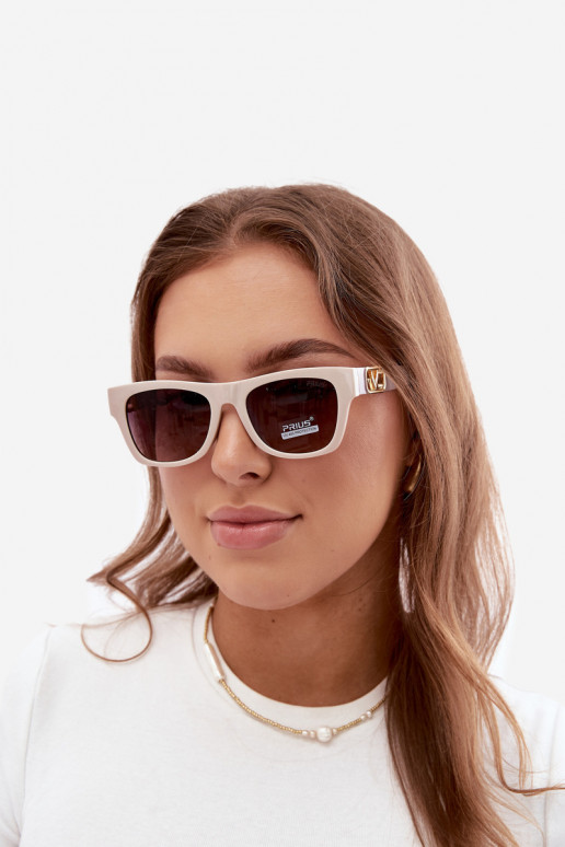 Occhiali da sole da donna con filtro UV in colore sabbia
