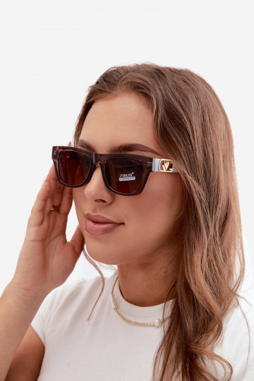 Occhiali da sole da donna con filtro UV in colore grigio