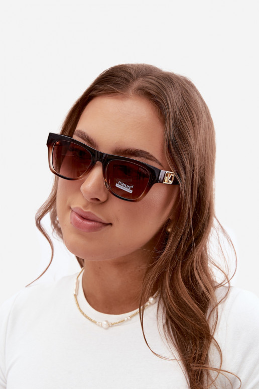 Occhiali da sole da donna con filtro UV in colore marrone