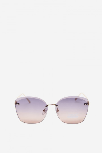 Occhiali da sole senza montatura con filtro UV 400 marrone scuro 2
