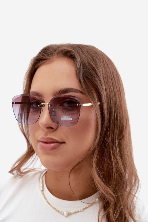 Occhiali da sole senza montatura con filtro UV 400 viola