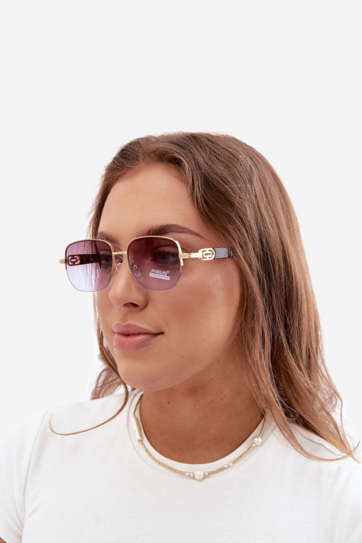 Occhiali da sole con montatura sottile e filtro UV, viola