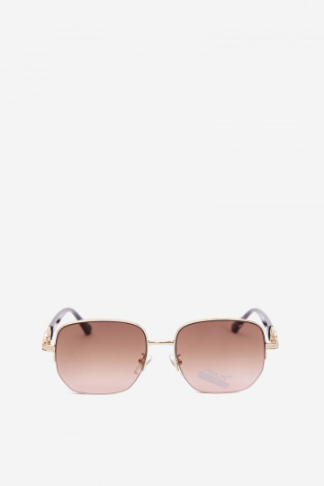 Occhiali da sole con montatura sottile e filtro UV, rosa 2