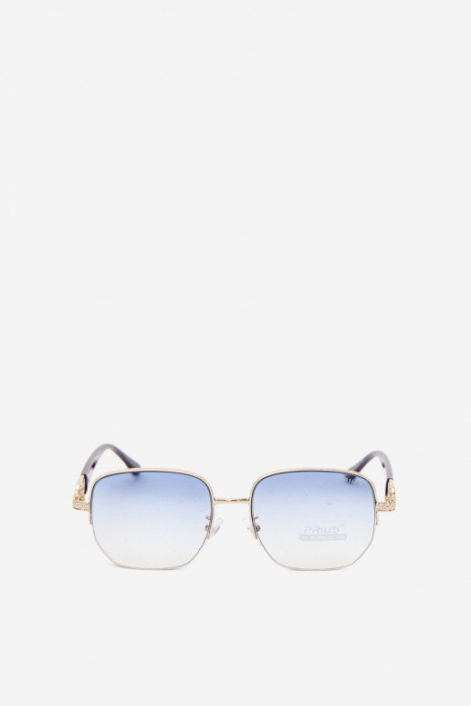 Occhiali da sole con montatura sottile e filtro UV, blu