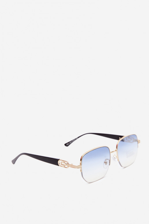 Occhiali da sole con montatura sottile e filtro UV, blu