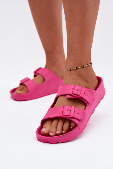 Zoccoli leggeri da donna rosa con fibbie Calico 2
