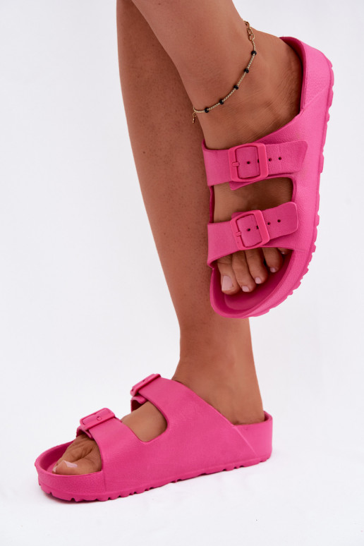Zoccoli leggeri da donna rosa con fibbie Calico