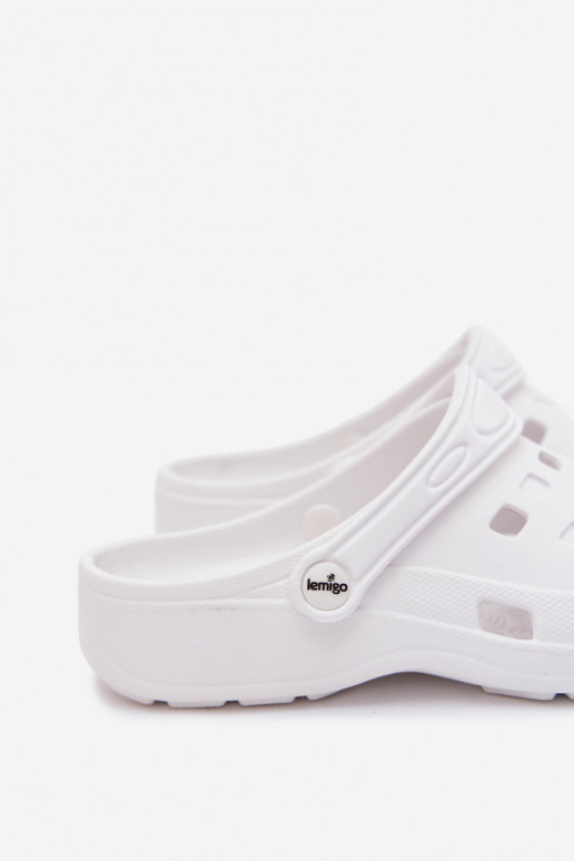 Zoccoli leggeri da donna bianchi LEMIGO 806