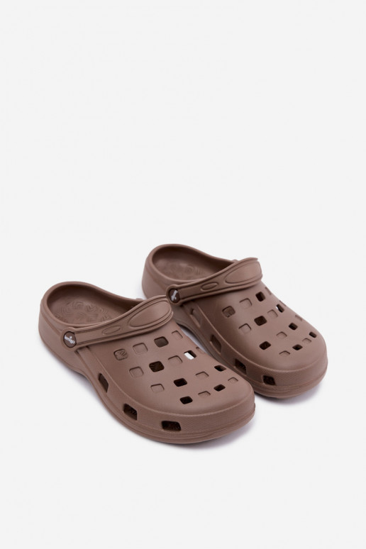 Zoccoli leggeri da donna marroni LEMIGO 806