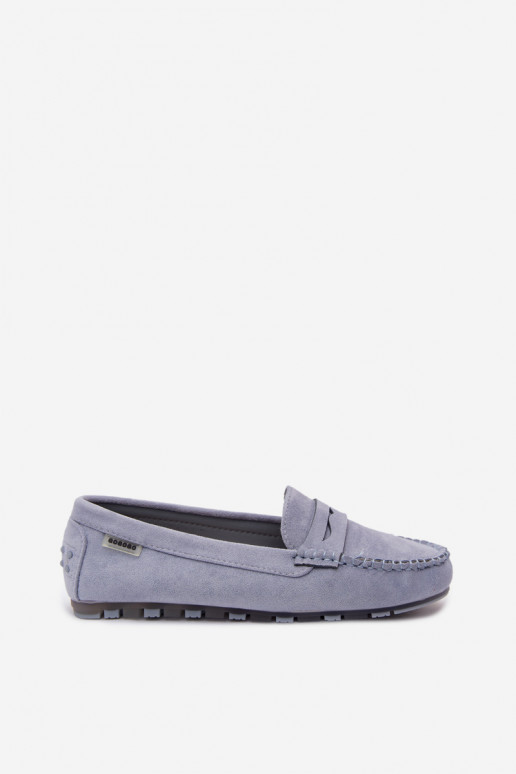 Mocassini piatti in ecopelle blu Galadriel