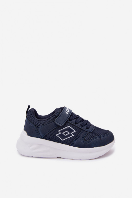 Sneakers per bambini con velcro LOTTO SOBRIO 2601570K blu scuro