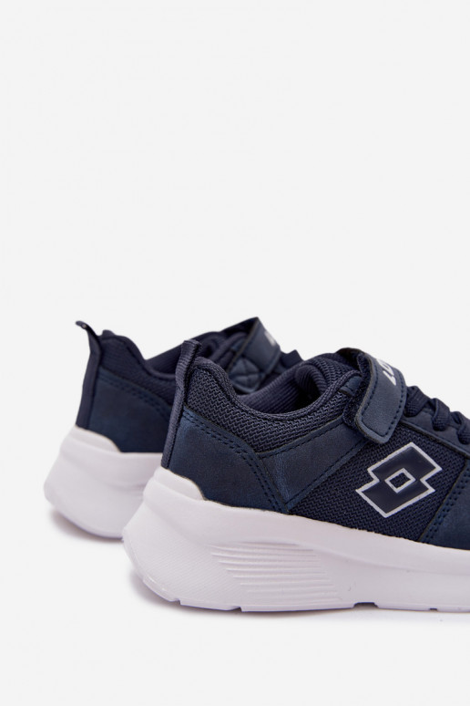 Sneakers per bambini con velcro LOTTO SOBRIO 2601570K blu scuro