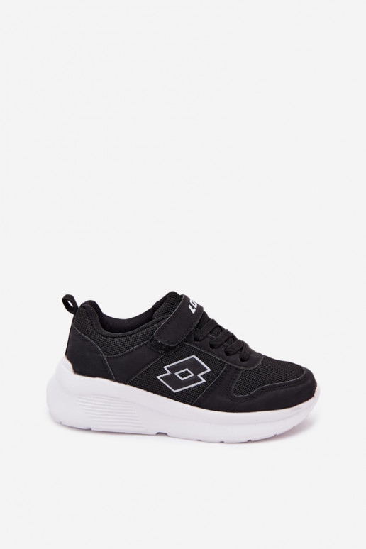 Sneakers per bambini con velcro LOTTO SOBRIO 2601570K nere