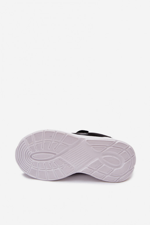 Sneakers per bambini con velcro LOTTO SOBRIO 2601570K nere