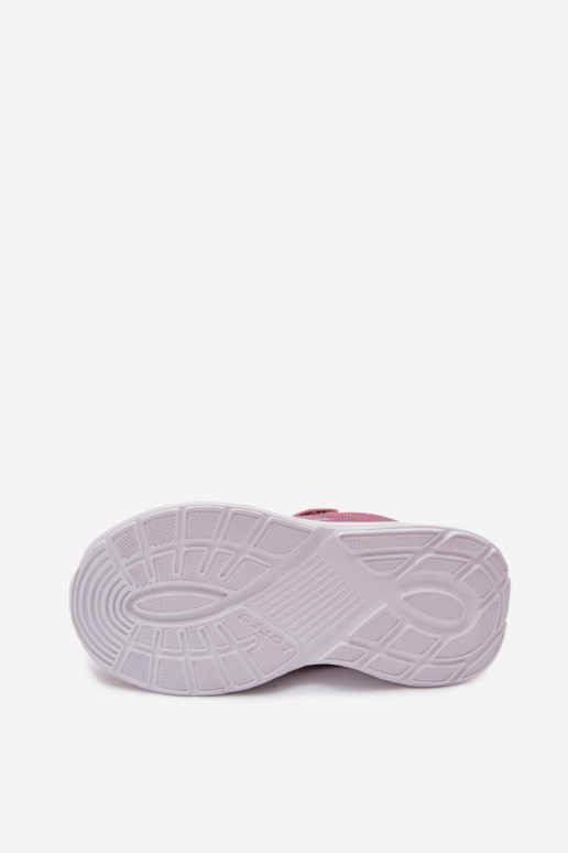 Sneakers per bambini con velcro LOTTO SOBRIO 2601570K rosa