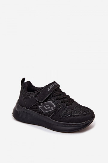 Sneakers per bambini con velcro LOTTO SOBRIO 2601571K nere