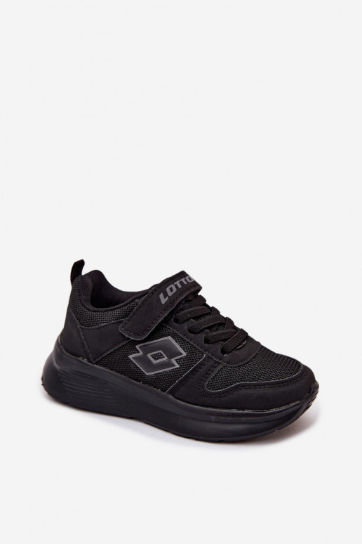 Sneakers per bambini con velcro LOTTO SOBRIO 2601571K nere