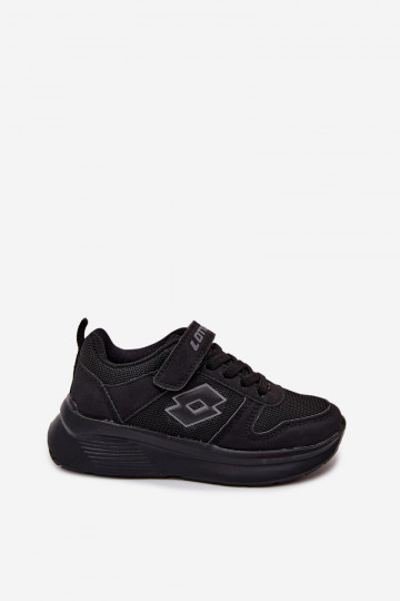 Sneakers per bambini con velcro LOTTO SOBRIO 2601571K nere 2