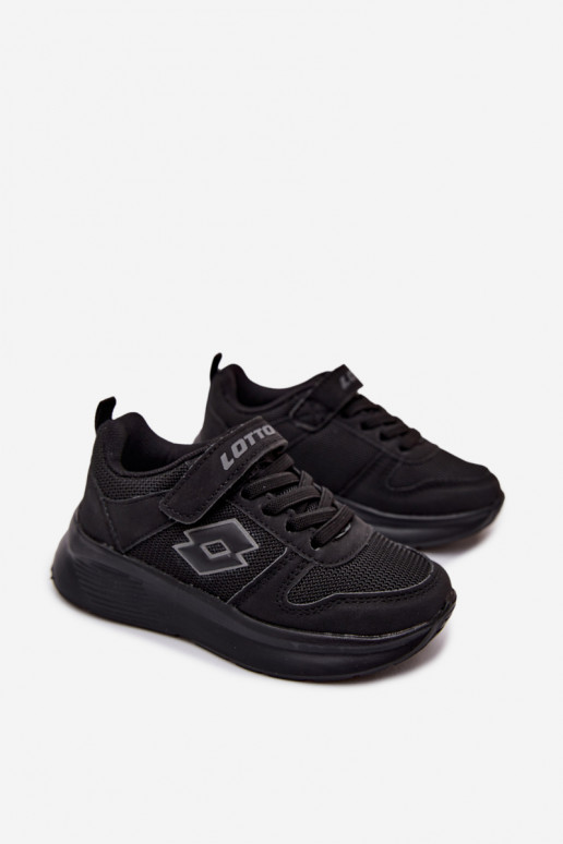 Sneakers per bambini con velcro LOTTO SOBRIO 2601571K nere