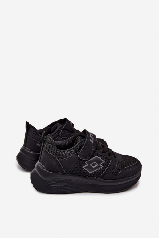 Sneakers per bambini con velcro LOTTO SOBRIO 2601571K nere