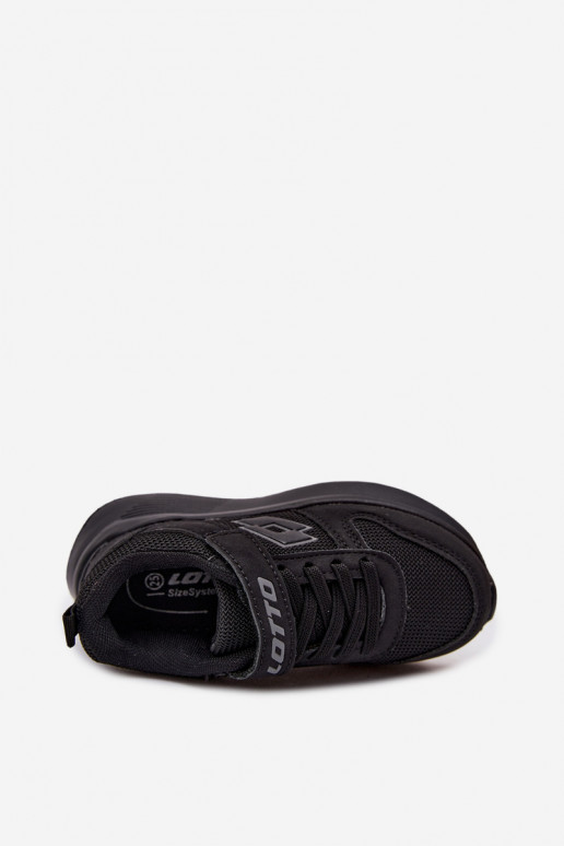 Sneakers per bambini con velcro LOTTO SOBRIO 2601571K nere