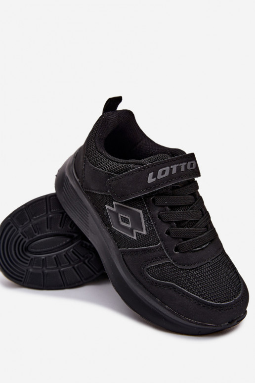 Sneakers per bambini con velcro LOTTO SOBRIO 2601571K nere