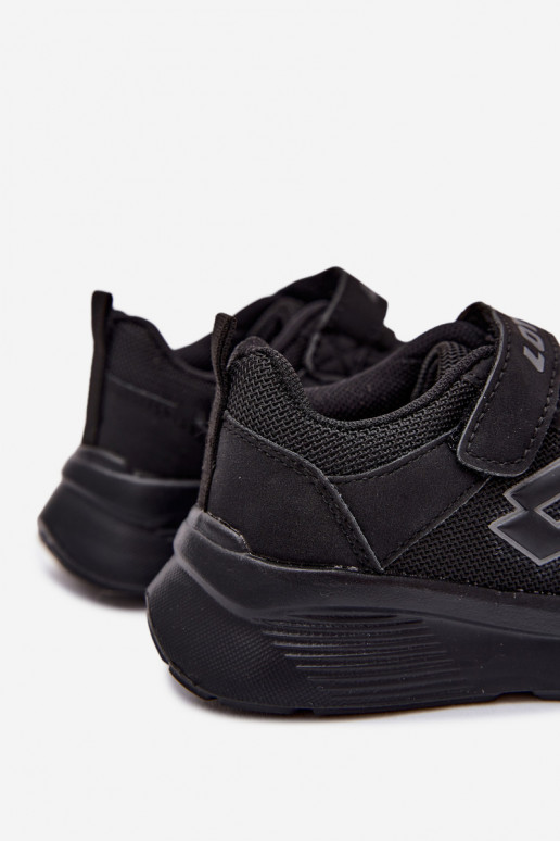 Sneakers per bambini con velcro LOTTO SOBRIO 2601571K nere