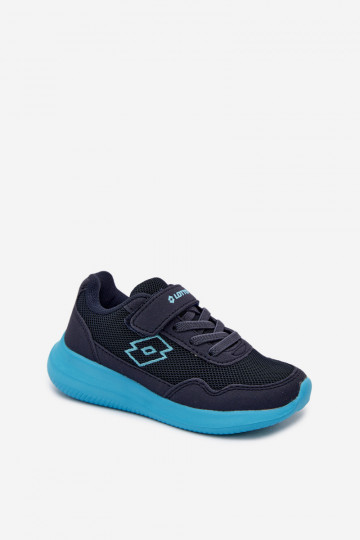 Sneakers per bambini con velcro LOTTO 2600002K CONNEECT blu scuro