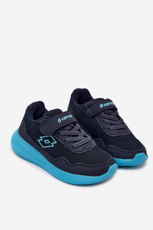 Sneakers per bambini con velcro LOTTO 2600002K CONNEECT blu scuro