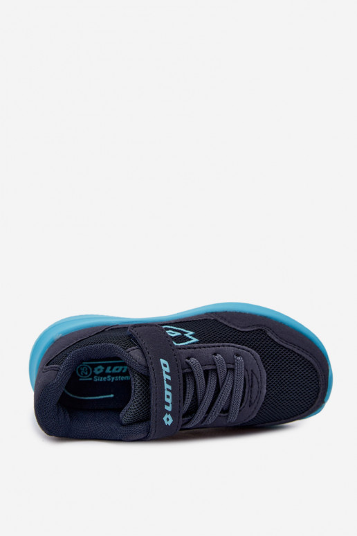Sneakers per bambini con velcro LOTTO 2600002K CONNEECT blu scuro