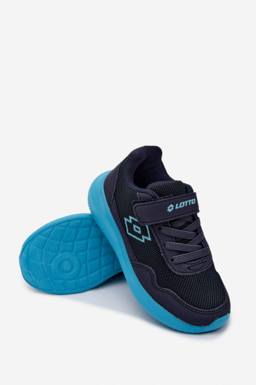 Sneakers per bambini con velcro LOTTO 2600002K CONNEECT blu scuro