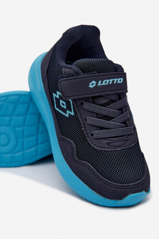 Sneakers per bambini con velcro LOTTO 2600002K CONNEECT blu scuro
