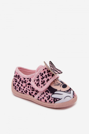 Ciabatte per bambini con velcro MINNIE MOUSE rosa