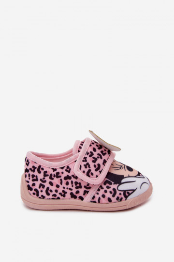 Ciabatte per bambini con velcro MINNIE MOUSE rosa 2