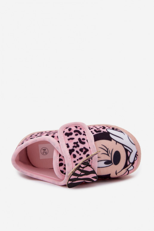 Ciabatte per bambini con velcro MINNIE MOUSE rosa